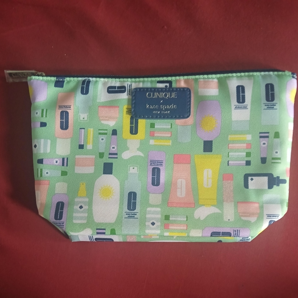 NWOT Clinique x Kate Spade cosmetic pouch